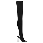 VERSACE Gianni Over the knee Boots 10.5cm Women"s Black