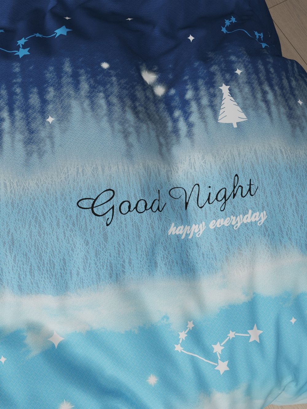 Простынь на резинке Полисатин Мечта "Безмятежность" 160x200 см