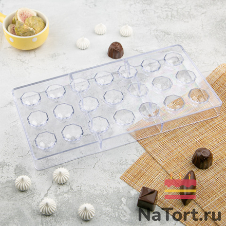 Форма поликарбонатная «Бриллиант» 21 ячейка