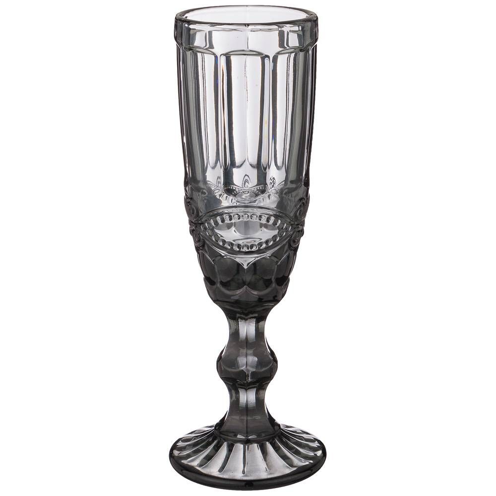 НАБОР БОКАЛОВ ДЛЯ ШАМПАНСКОГО "СЕРПЕНТИНА" ИЗ 6ШТ. СЕРИЯ "MUZA COLOR" 150МЛ. / В=20 СМ (КОР=4НАБ.)