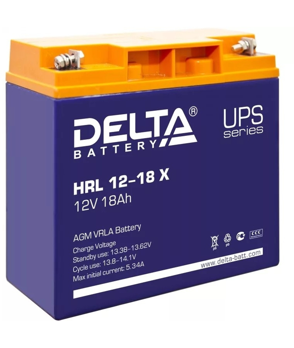 Delta HRL 12-18 X (17.8 А\ч, 12В) свинцово- кислотный  аккумулятор