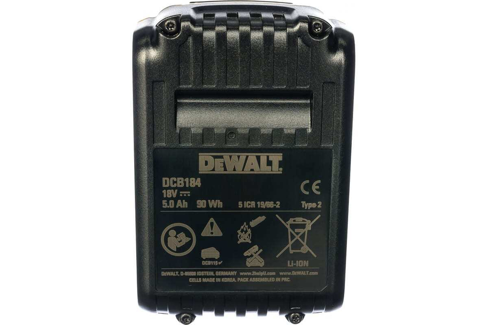 Аккумулятор (18 В; 5.0 А*ч; Li-Ion) DEWALT DCB 184