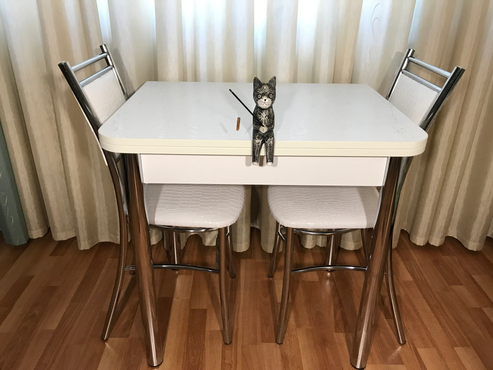 Кухонный стол раскладной Wide white