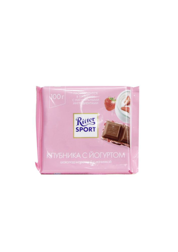 Шоколад &quot;Ritter Sport&quot; Клубника с йогуртом 100 гр.