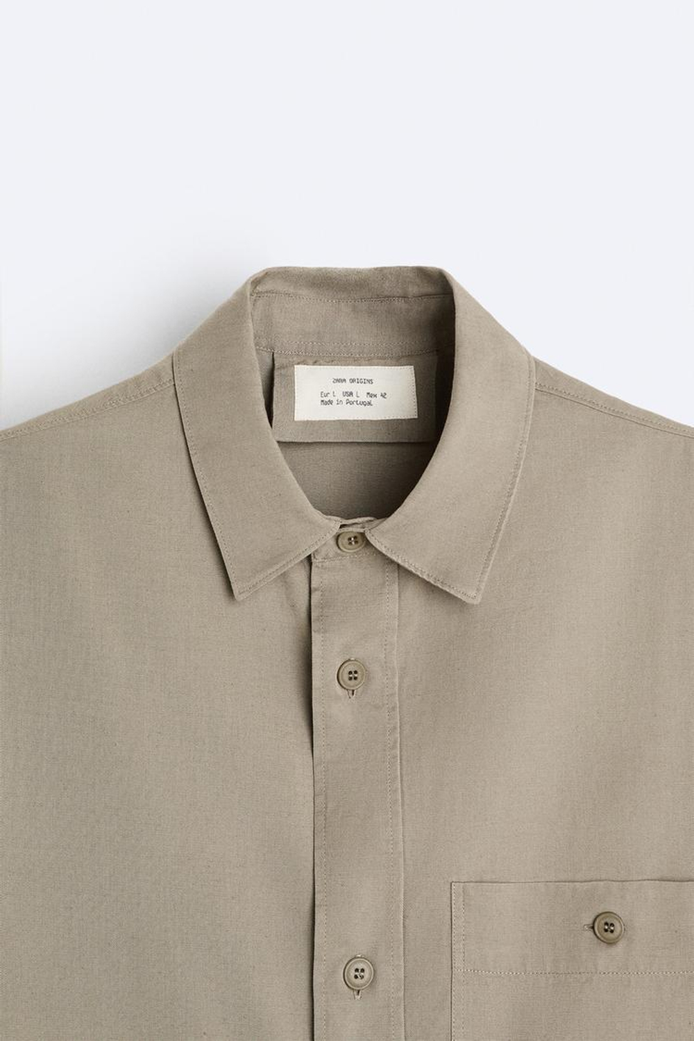 ZARA КУРТКА-РУБАШКА СТРУЯЩЕГОСЯ КРОЯ, ОТТЕНКИ СЕРОГО