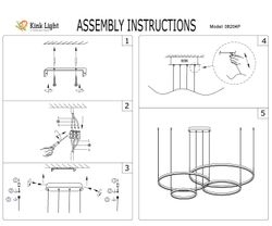Kink Light 08204,33P(3000K) Подвес димм.Тор мат.золото 168W