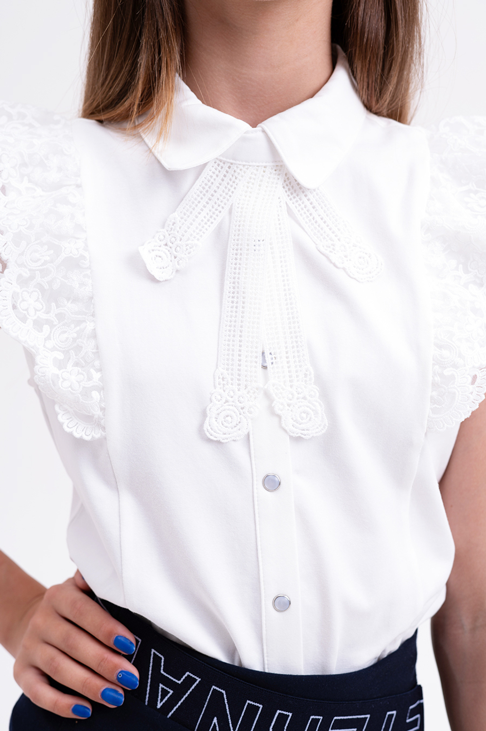 Блуза к/р трикотаж. д/д DELORAS C63715S