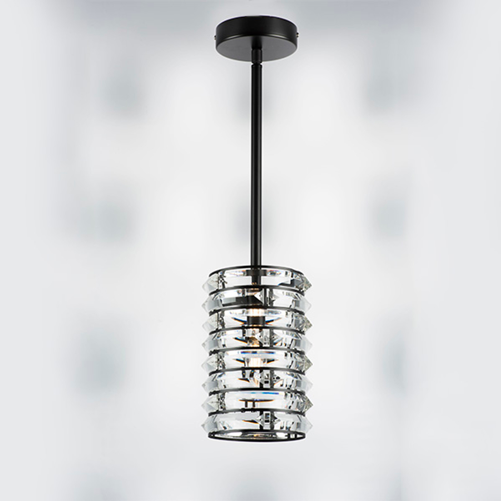 746018 Люстра AMERIGO 1х40W E14 УМБРА ПРОЗРАЧНЫЙ