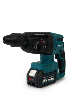 Набор аккумуляторных инструментов 4в1 Макита бесщеточный двигатель, дрель шуруповерт, гайковерт, перфоратор, болгарка ушм