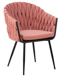 Стул обеденный DOBRIN MATILDA, розовая ткань (LAR 275-10)