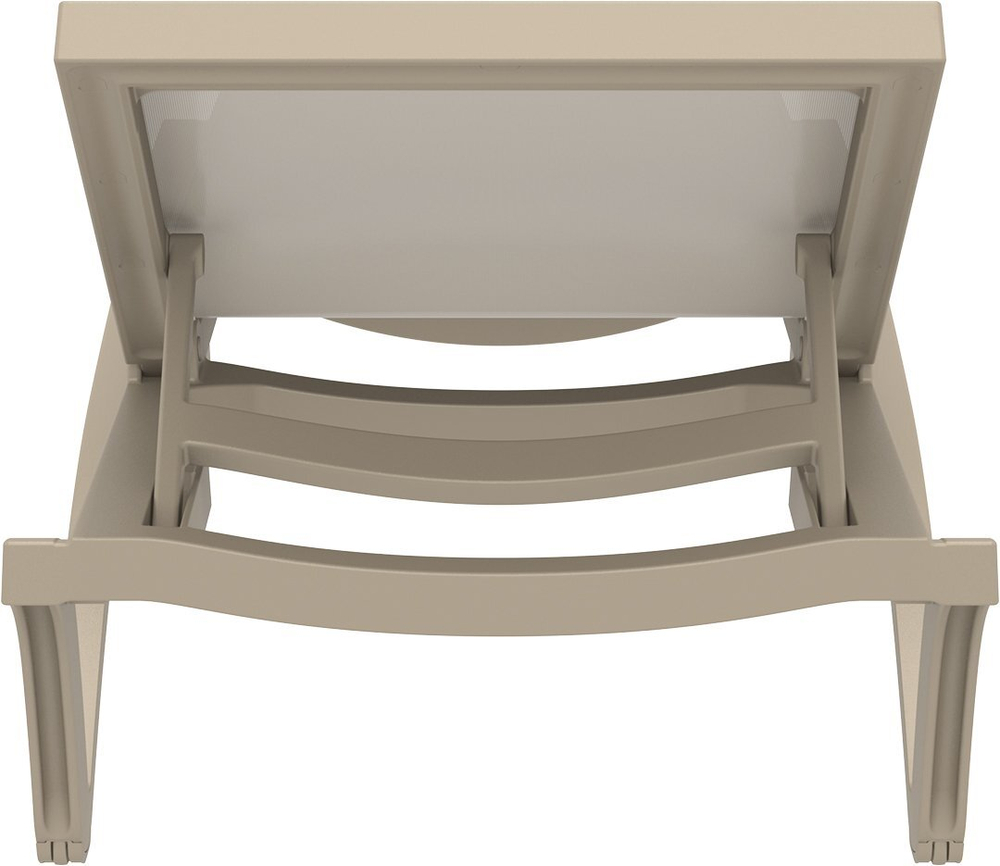 Шезлонг-лежак пластиковый Siesta Contract Pacific, бежевый