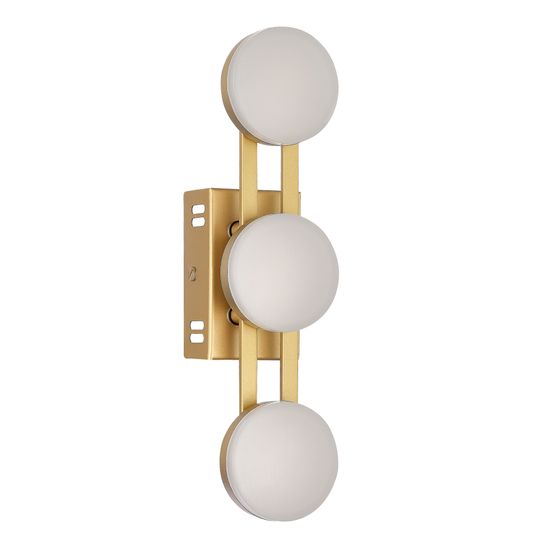 SL6610.201.03 Светильник настенный ST-Luce золотистый/белый LED 1*6W 4000K MONRO