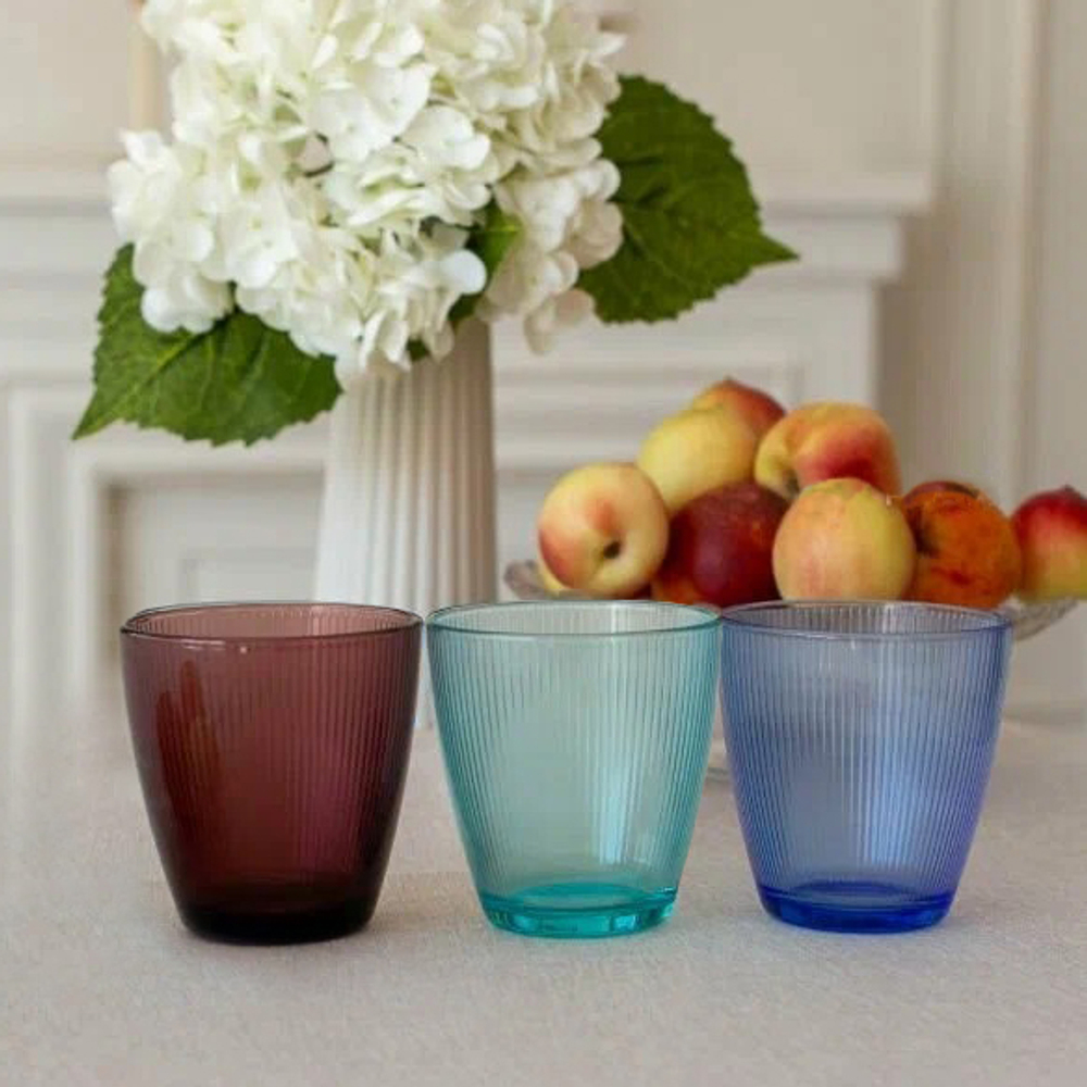 Стакан низкий "Концепто Страйпи" синий 250 мл