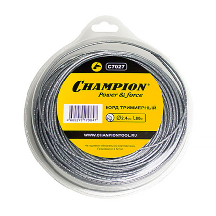 Леска CHAMPION Round Pro 2,4*80 м   C7027