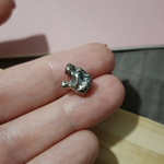 Бусина(тигр), Сталь, для мужских украшений, размер 11×8мм