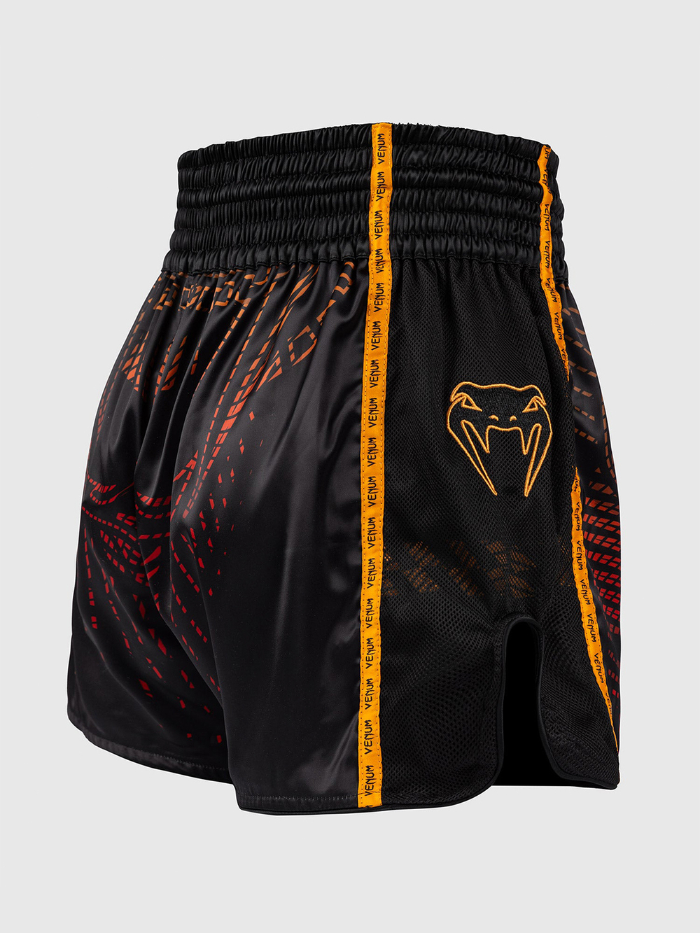 Шорты тайские Venum Quetzal Fury Black/Fury Red/Tangerine