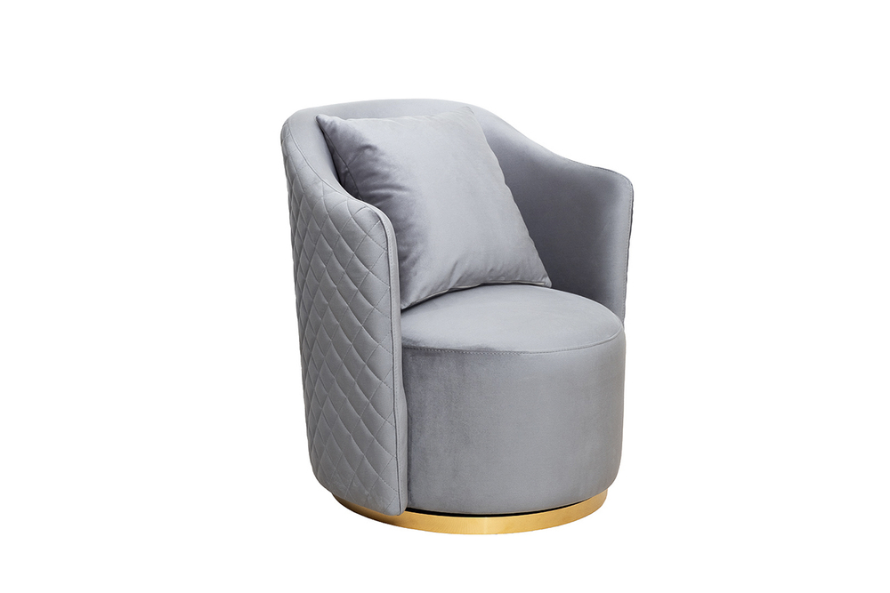 Кресло Верона(Verona/VD) вращающееся, велюр ,бирюзовый Colt1004-BIRUZ/золото 70x77x80см Garda Decor