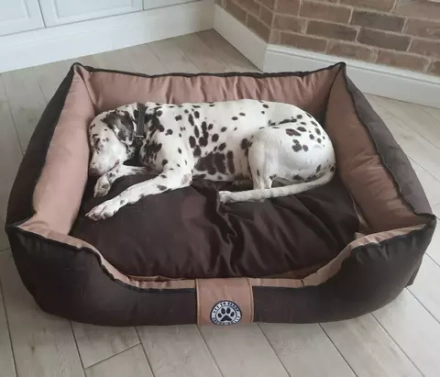 Лежанка для средней собаки разборная размер L шоколадная Царь-лежанка Lapalandia