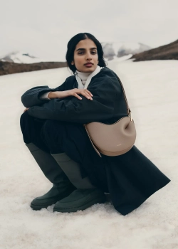 POLENE СУМКА TONCA, ТЕМНО-СЕРЫЙ