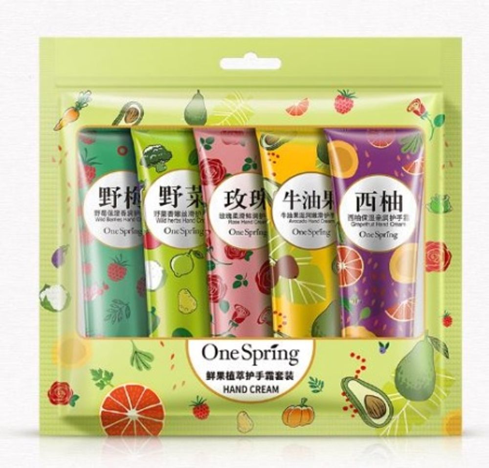One Spring Набор кремов для рук, 5шт,скидка One Spring Набор кремов для рук, 5шт,скидка