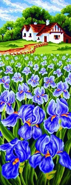 "Ирисы"-8047 канва с рисунком