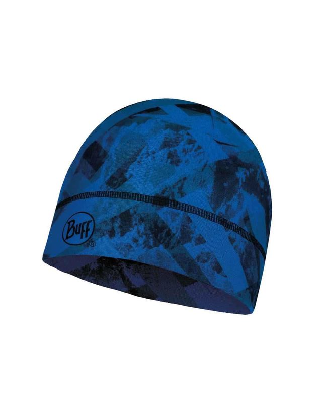 Тонкая теплая спортивная шапка Buff Hat Thermonet Mountain Top Cape Blue Фото 1