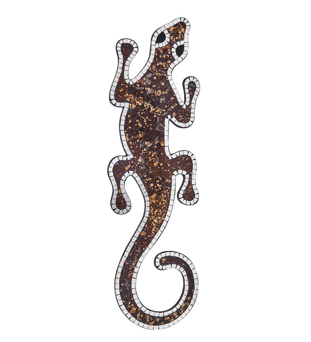 Decor and Gift 38-010-03 Панно «Геккон» ср. (мозаика, о.Бали)