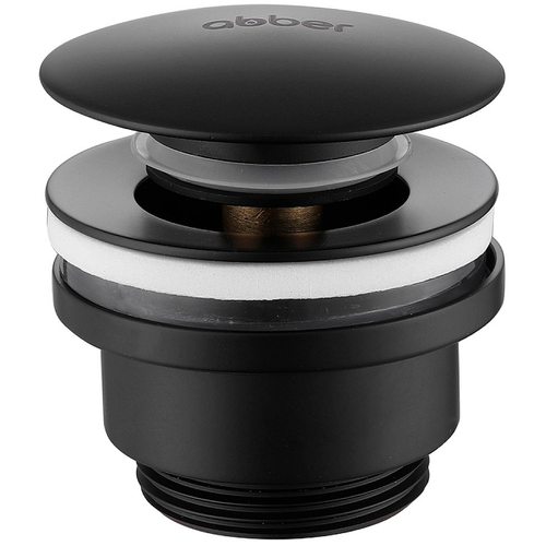 Донный клапан Abber AF0011B click-clack Черный матовый