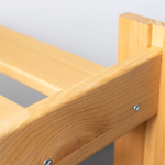 Стеллаж для рассады деревянный 116 см для игрушек и для книг Альберт напольный, натуральный бейц / на балкон, для кухни