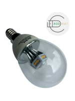 Светодиодная LED лампа G45 4,2W E14 тёпл 3шт