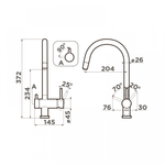 Кухонный смеситель Omoikiri Yamada-AB