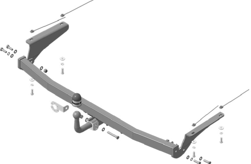 Фаркоп с эл-кой Smart для Toyota Vellfire, Alphard c 2015 г. (оцинкованный шар)(паспорт и сертификат в комплекте) 92521-A.Motodor