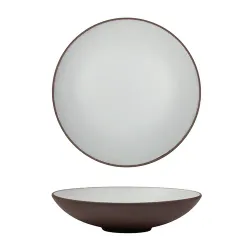 Салатник 650 мл d 23 cм h3 cм White Matt New Brown Taiga P.L. [4]