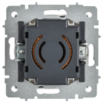 BRITE Светорегулятор поворотно-нажимной 600Вт СС10-1-0-БрАБ арктический белый IEK