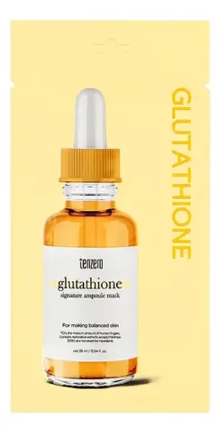 Тканевая маска с глутатионом TENZERO Signature Ampoule Mask Glutatione
