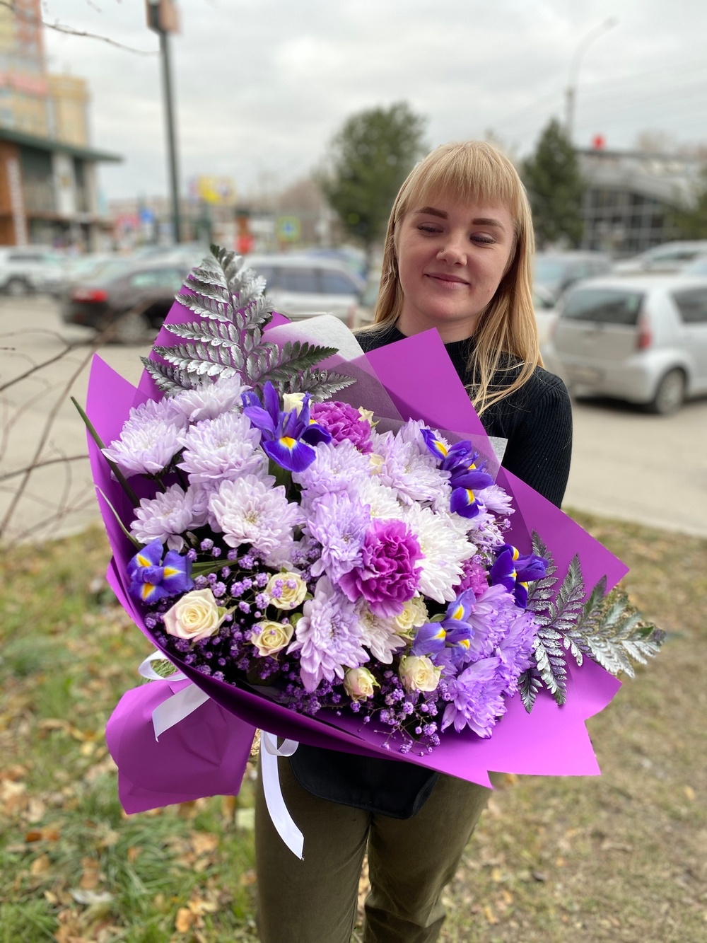 Букет цветов Спелый Баклажан