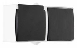 Блок с выключателями одноклавишными влагозащищенными Arte Milano am-309 309.52-1.grey