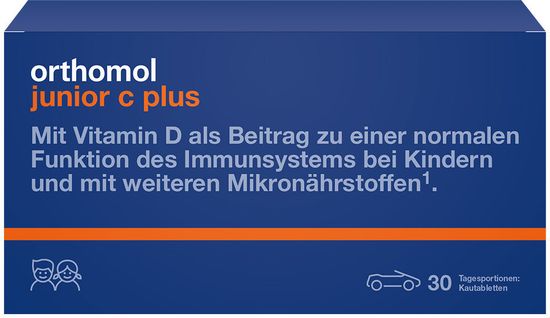 Orthomol Junior C plus Жевательные таблетки со вкусом мандарин-апельсин