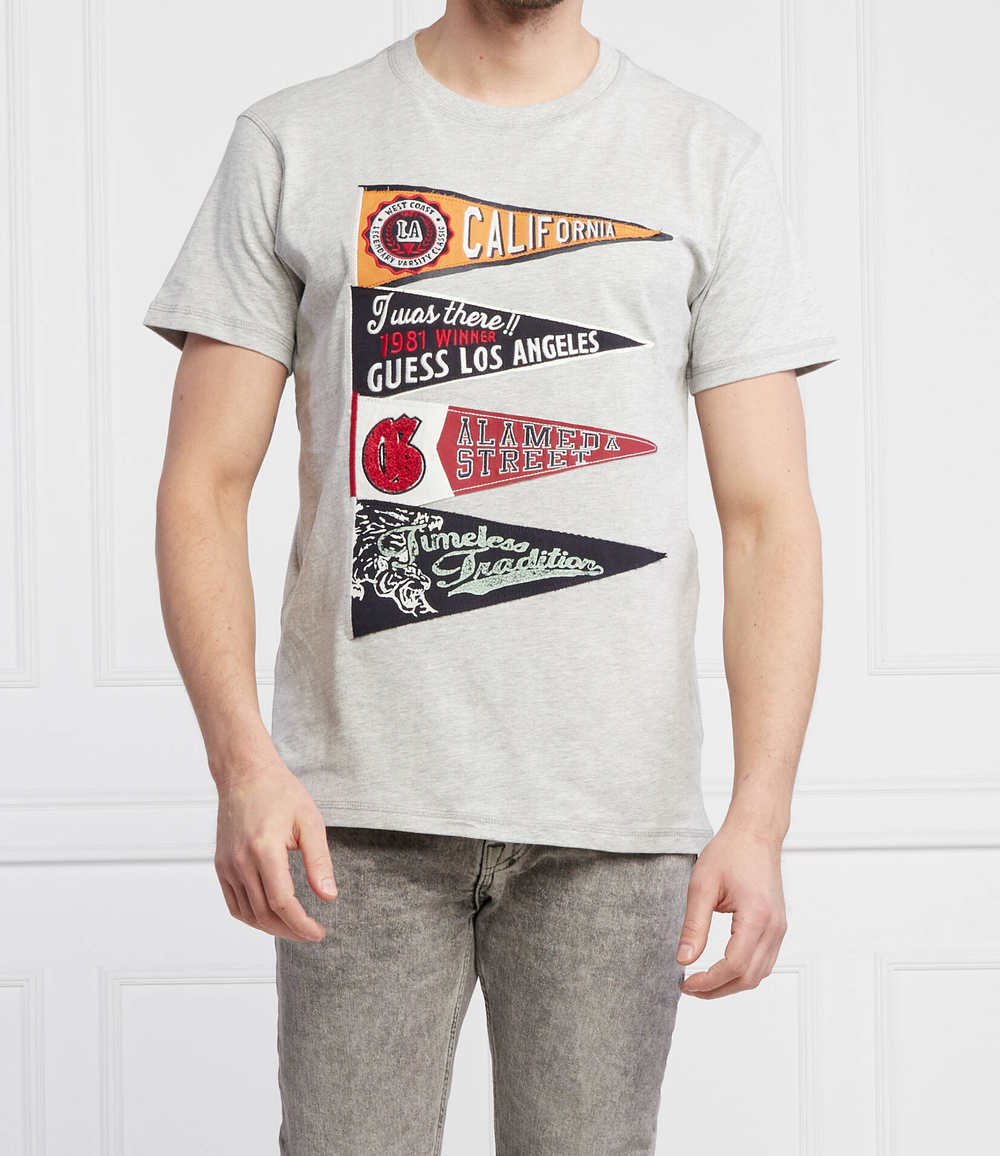 футболка pennant GUESS - серый(M2RI04 K8FQ1)
