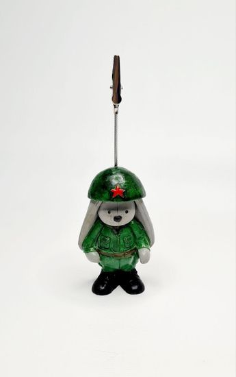 Держатель военный заяц "Наш защитник герой"