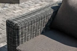 "Боно" лаунж-зона из искусственного ротанга, цвет графит