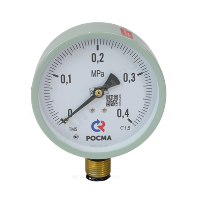 Манометр ТМ-510Р.00 М2 радиальный Дк100мм 0-0,6 МПа кл.1,5 G1/2" Росма 00000006817
