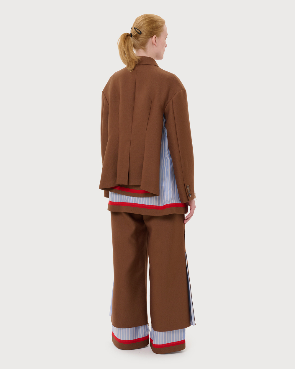 UNDERCOVER ЖАКЕТ КОМБИНИРОВАННЫЙ КОРИЧНЕВЫЙ