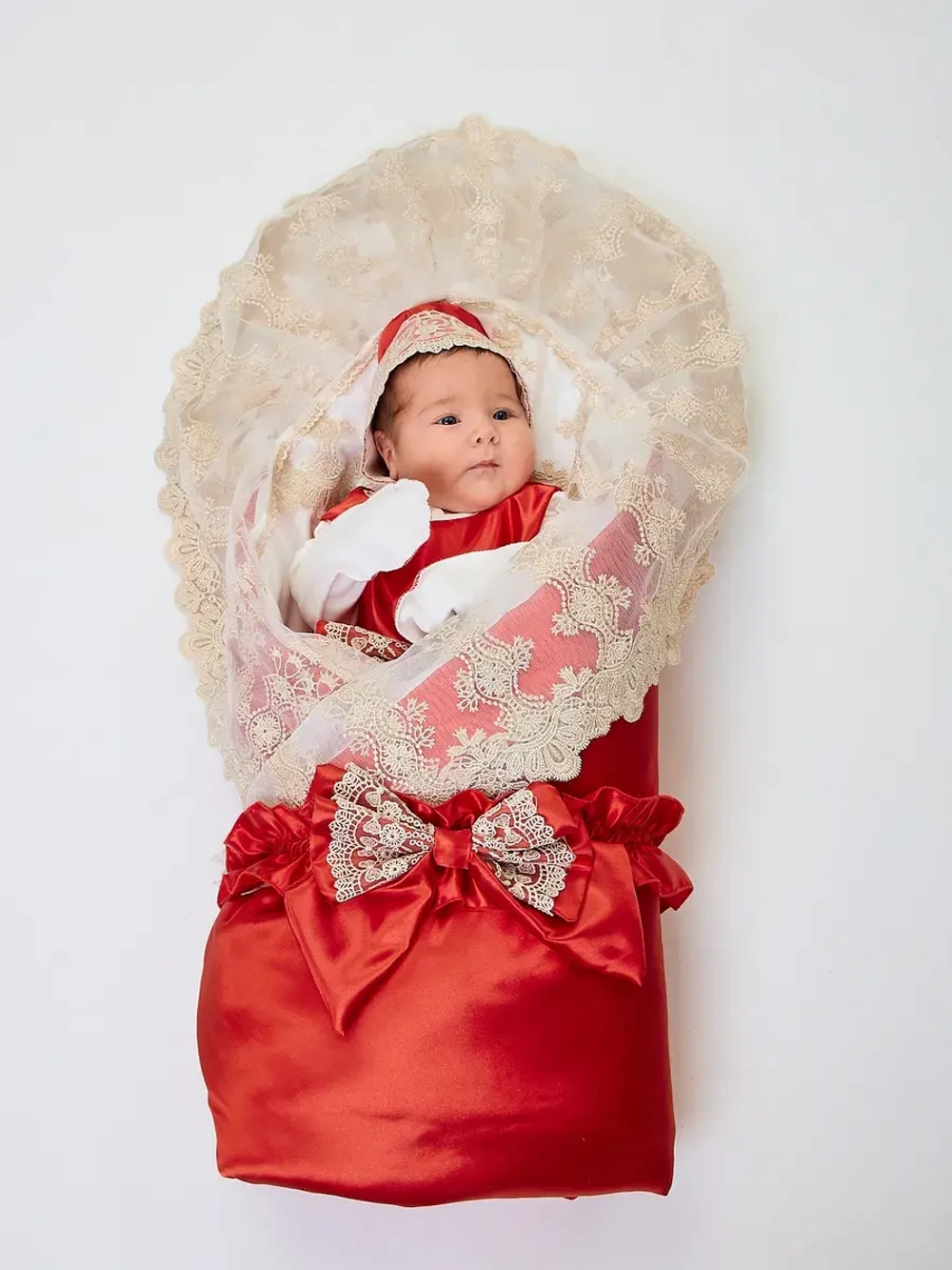 Конверт на выписку с платьем летний