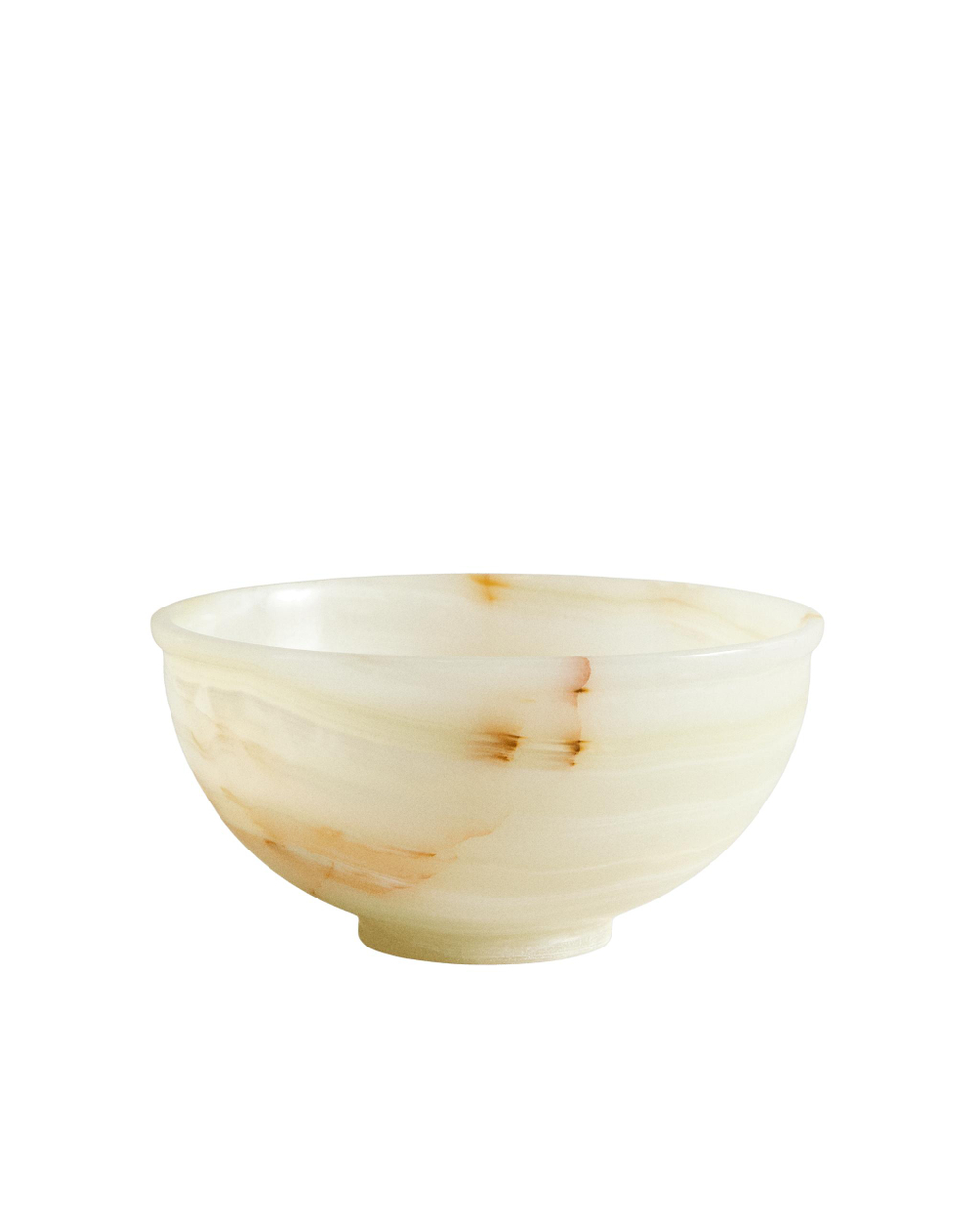 Zara Home Предмет декора из оникса, цвет кремовый, 16 см