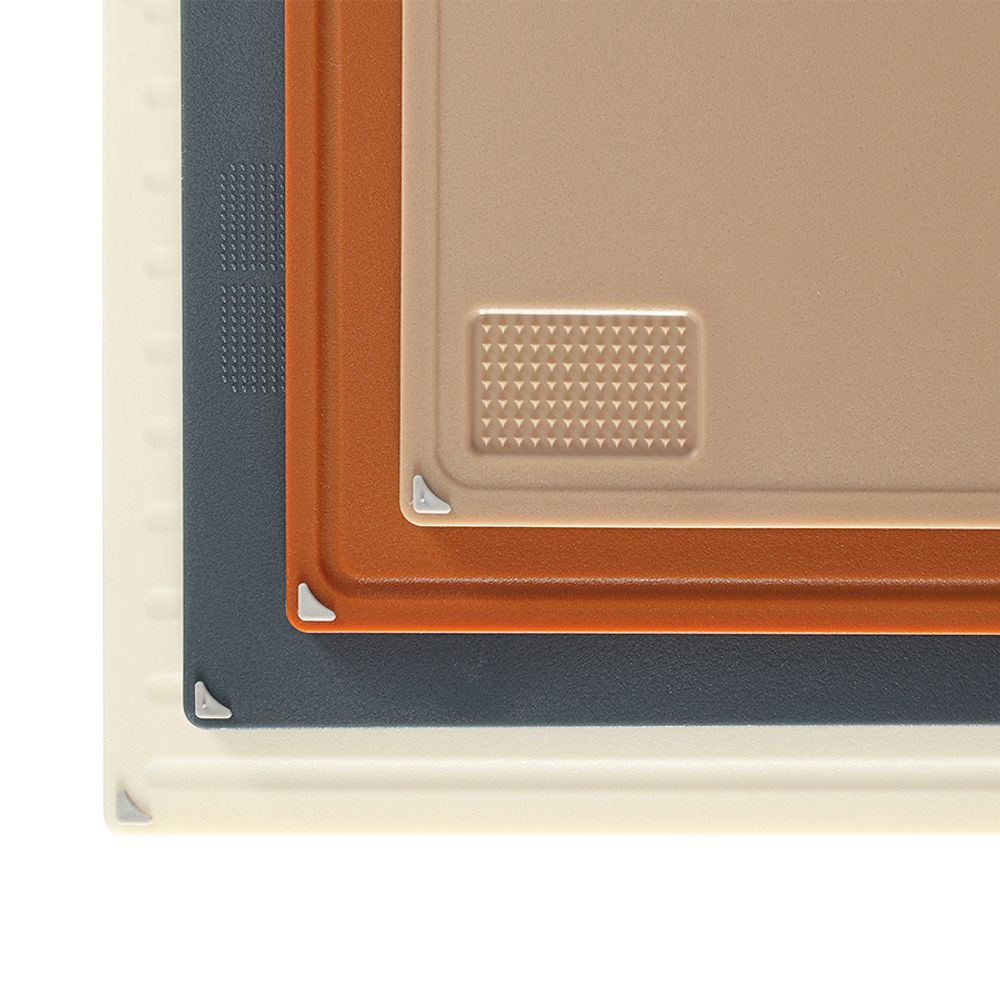 Набор из 4-х разделочных досок с держателем Cut&Store, молочный