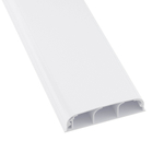 Кабель-канал плинтусного типа 90х25 мм, трехсекционный, с крышкой