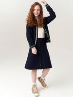 Юбка для девочки в школу AT927 синий