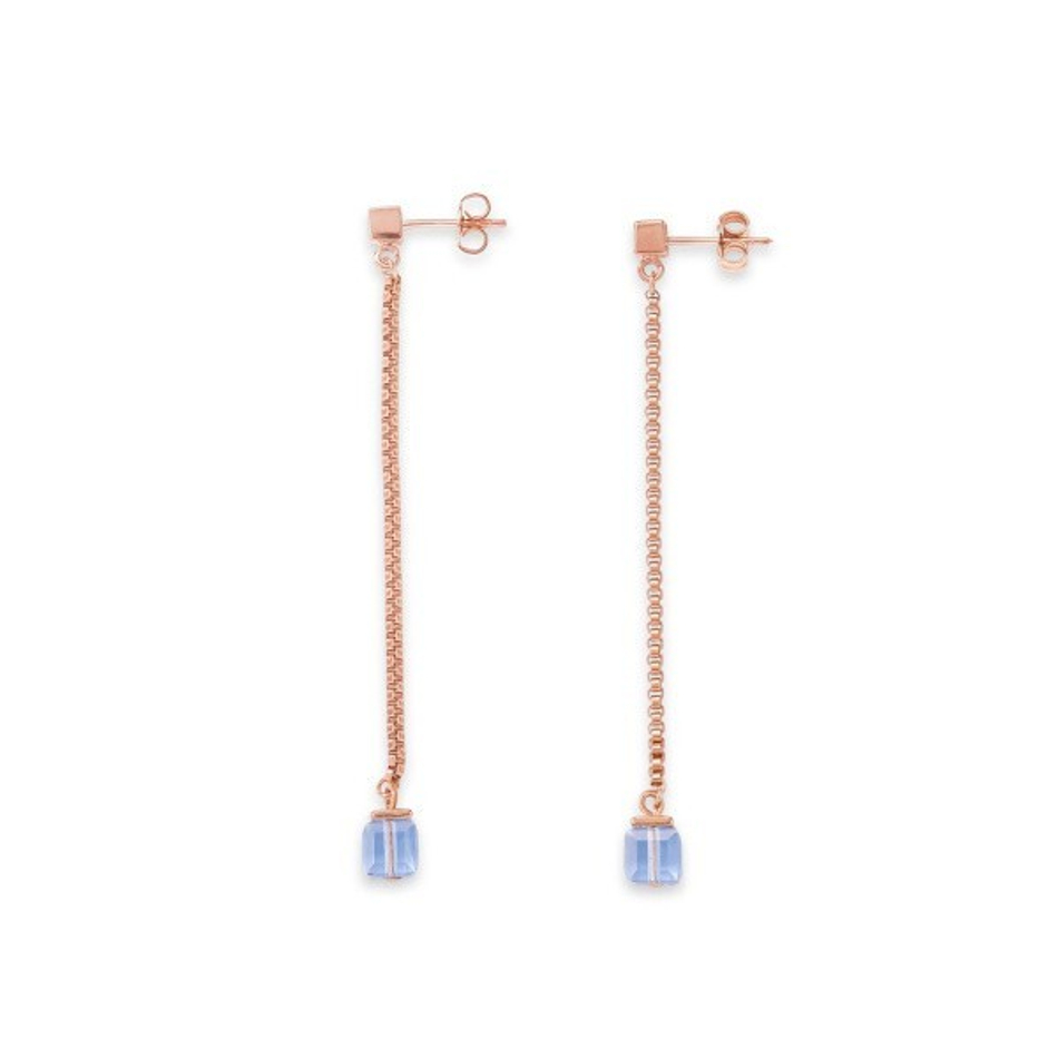 Серьги Coeur de Lion Light Blue 5003/21-0720 цвет голубой, золотой