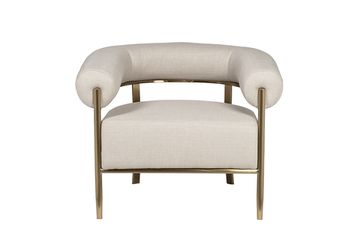 GY-08842 Кресло серое/матовое золото 95,5*82*77см